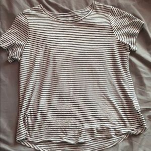 Old navy black n white striped shirt